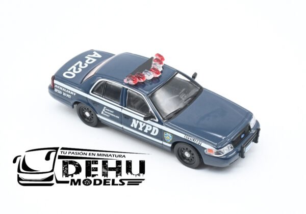 Auto a Escala 1/64 Ford Crown Victoria New York City, Auxiliary Police CBP-075 596 Model - Imagen 2