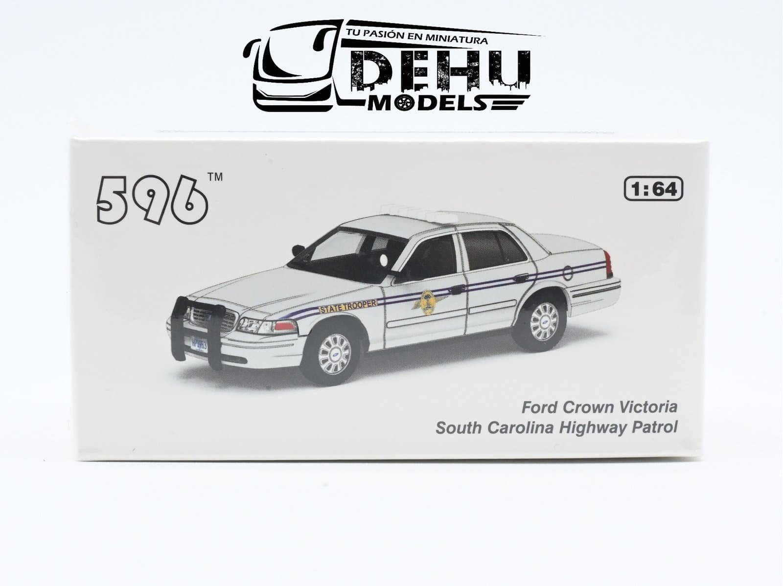 Auto a Escala 1/64 Ford Crown Victoria South Carolina Highway Patrol CBP-077 596 Model - Imagen 10