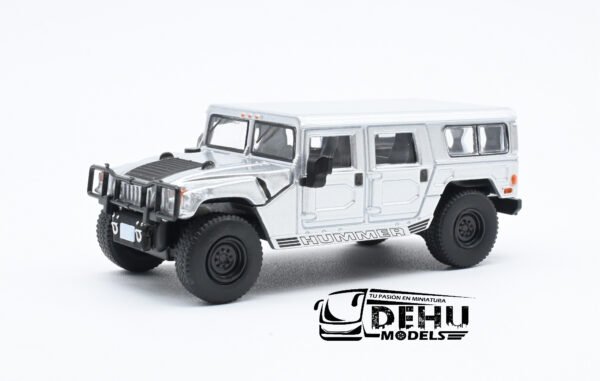 Auto a Escala 1/64 Hummer H1 Plateada CBP-078 596 Model