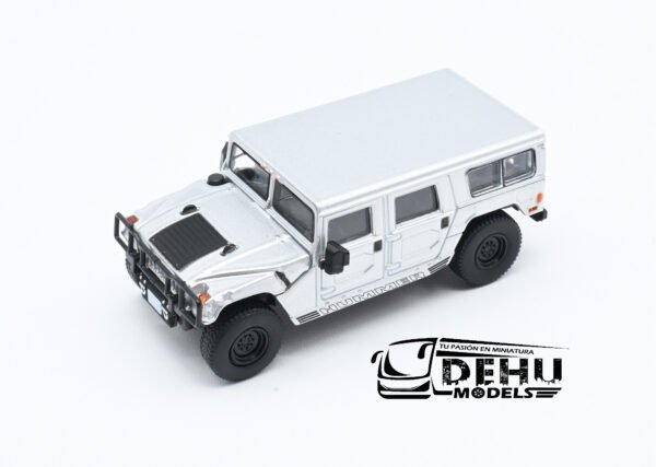Auto a Escala 1/64 Hummer H1 Plateada CBP-078 596 Model - Imagen 11