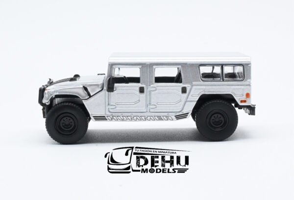 Auto a Escala 1/64 Hummer H1 Plateada CBP-078 596 Model - Imagen 9