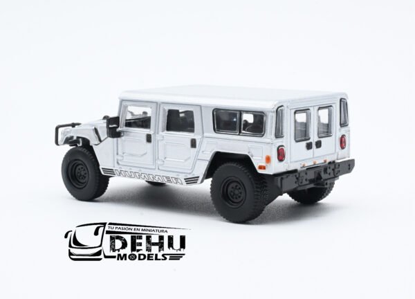 Auto a Escala 1/64 Hummer H1 Plateada CBP-078 596 Model - Imagen 8