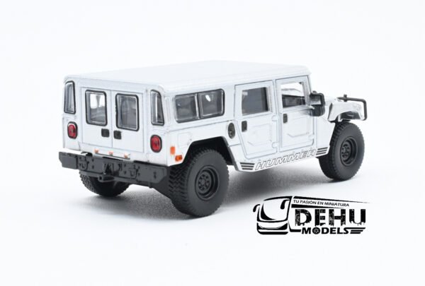 Auto a Escala 1/64 Hummer H1 Plateada CBP-078 596 Model - Imagen 5