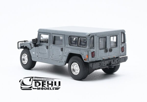 Auto a Escala 1/64 Hummer H1 Gris Metálico CBP-081 596 Model - Imagen 8