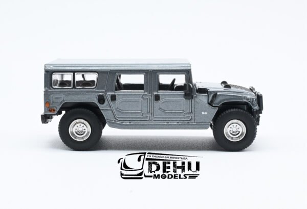 Auto a Escala 1/64 Hummer H1 Gris Metálico CBP-081 596 Model - Imagen 4