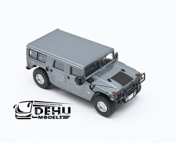 Auto a Escala 1/64 Hummer H1 Gris Metálico CBP-081 596 Model - Imagen 2