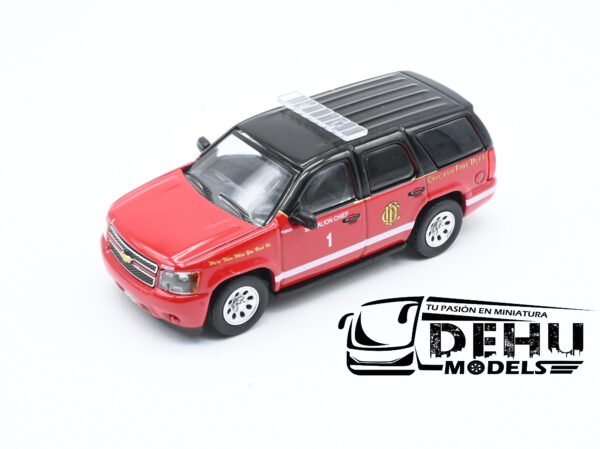 Camioneta a Escala 1/64 Chevrolet Tahoe Chicago IL Fire Dept CBP-088 596 Model - Imagen 9