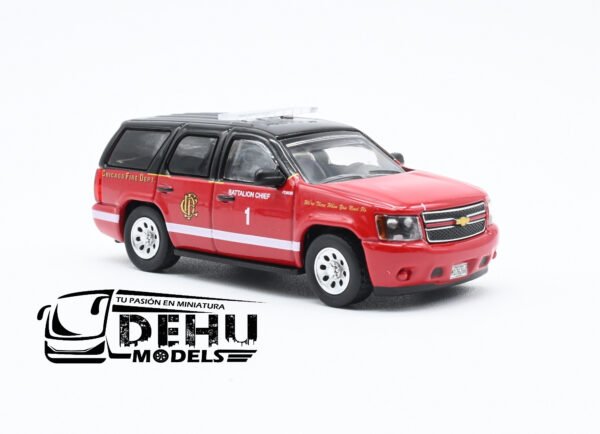 Camioneta a Escala 1/64 Chevrolet Tahoe Chicago IL Fire Dept CBP-088 596 Model - Imagen 3