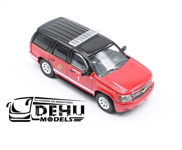 Camioneta a Escala 1/64 Chevrolet Tahoe Chicago IL Fire Dept CBP-088 596 Model - Imagen 2