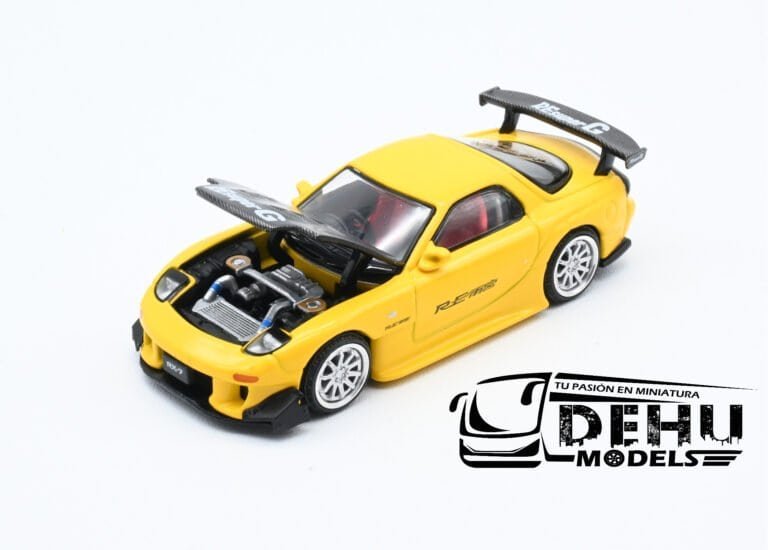 PR64-0116 Mazda RX7 RE Amemiya Widebody, Amarillo - Negro (11)