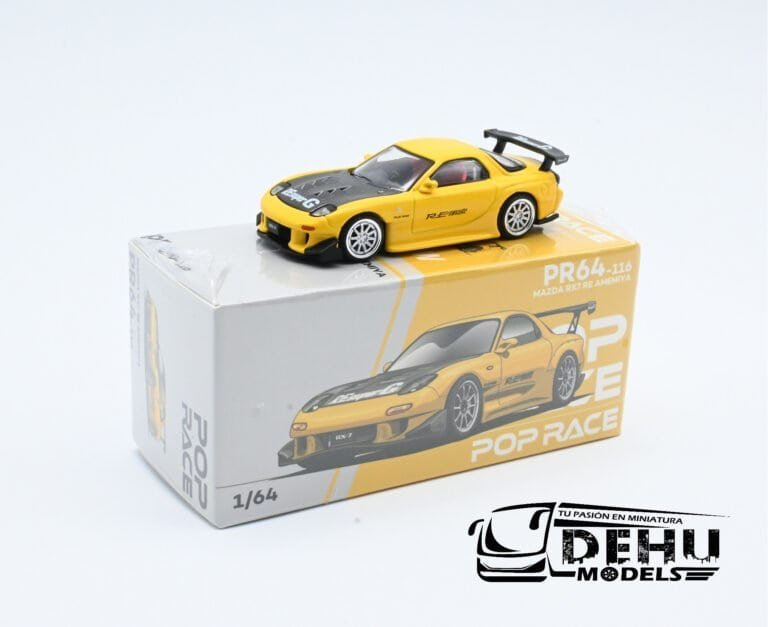 PR64-0116 Mazda RX7 RE Amemiya Widebody, Amarillo - Negro (2)