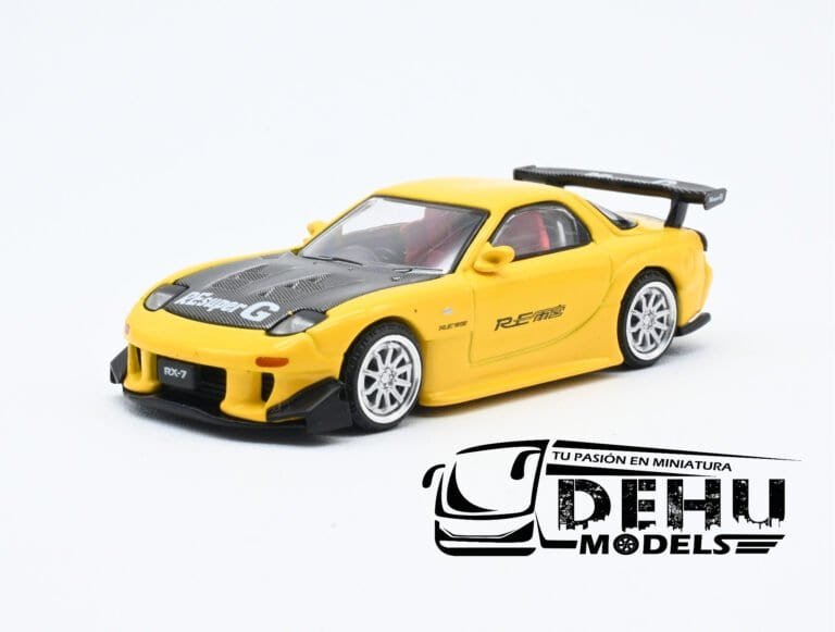 PR64-0116 Mazda RX7 RE Amemiya Widebody, Amarillo - Negro (2)