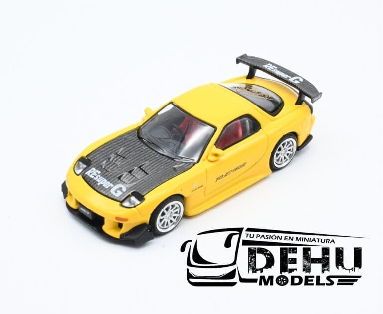 PR64-0116 Mazda RX7 RE Amemiya Widebody, Amarillo - Negro (3)