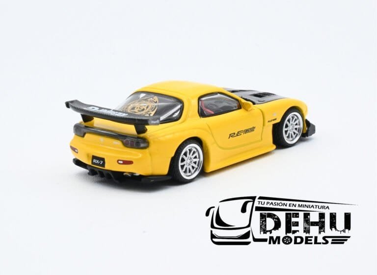 PR64-0116 Mazda RX7 RE Amemiya Widebody, Amarillo - Negro (6)