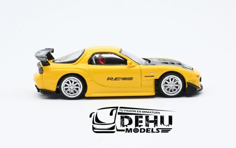 PR64-0116 Mazda RX7 RE Amemiya Widebody, Amarillo - Negro (7)