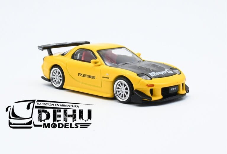 PR64-0116 Mazda RX7 RE Amemiya Widebody, Amarillo - Negro (8)