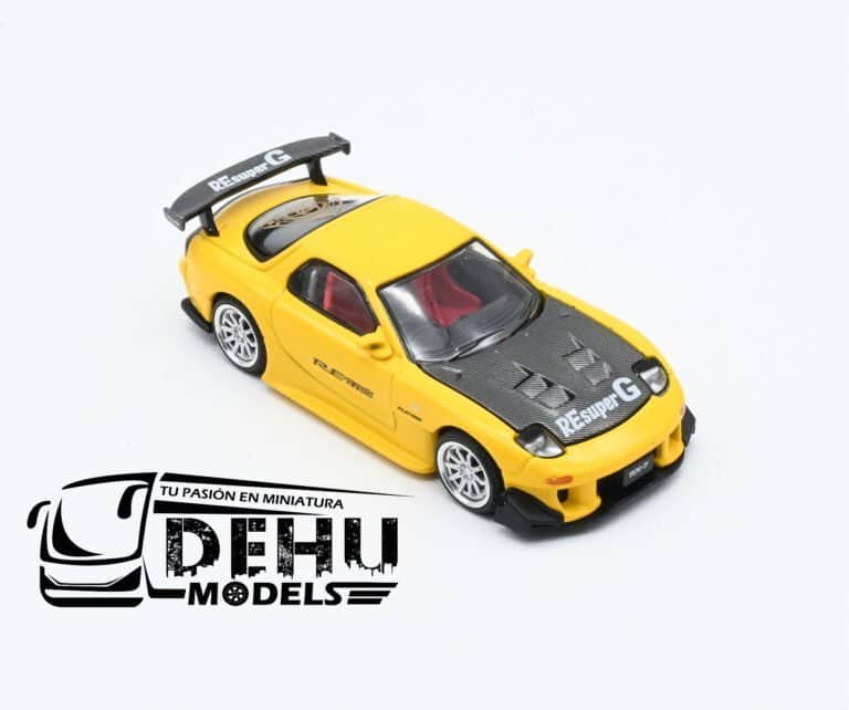 PR64-0116 Mazda RX7 RE Amemiya Widebody, Amarillo - Negro (9)