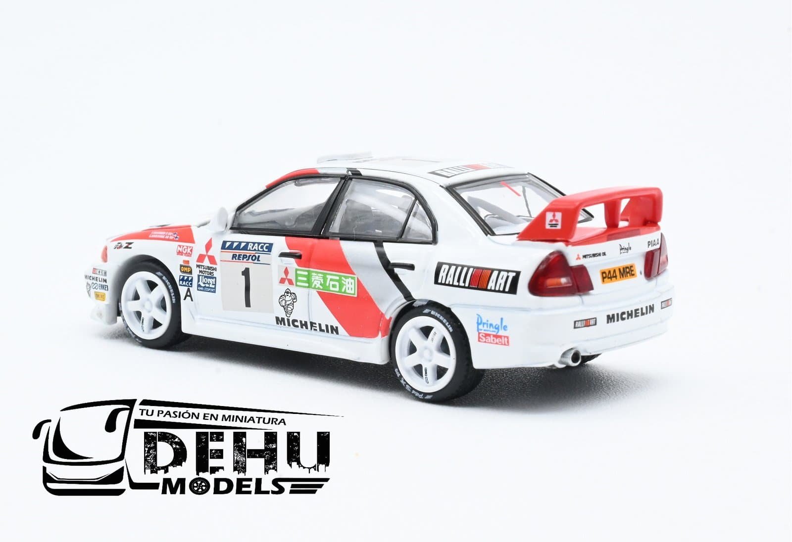 Auto a Escala 1/64 Mitsubishi Lancer Evolution IV 1997 Catalunya Rally Winner PR64-0165 Pop Race - Imagen 8