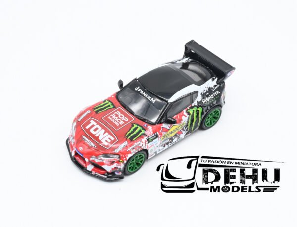 Auto a Escala 1/64 Pandem GR Supra D1GP 2024 Daigo Saito PR64-0180 Pop Race - Imagen 9