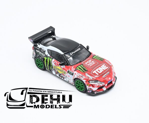 Auto a Escala 1/64 Pandem GR Supra D1GP 2024 Daigo Saito PR64-0180 Pop Race - Imagen 2