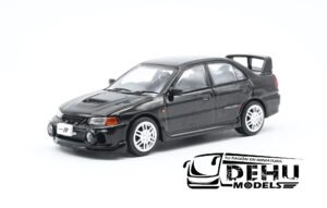 Auto a Escala 1/64 Mitsubishi Lancer Evolution IV Negro, PR64-0227 Pop Race