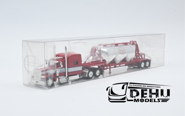 TRPB3016S87-SPEC010 Peterbilt 389 Con Remolque Tanque Pneumatic Cerry Family Feed, Rojo - Cromo (1)
