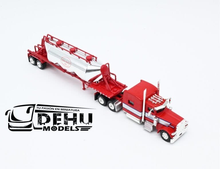 TRPB3016S87-SPEC010 Peterbilt 389 Con Remolque Tanque Pneumatic Cerry Family Feed, Rojo - Cromo (10)