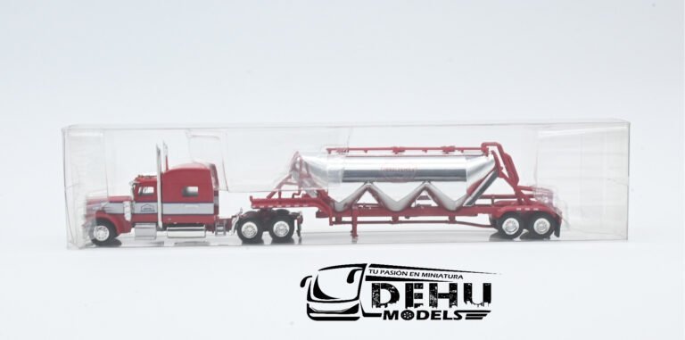 TRPB3016S87-SPEC010 Peterbilt 389 Con Remolque Tanque Pneumatic Cerry Family Feed, Rojo - Cromo (2)