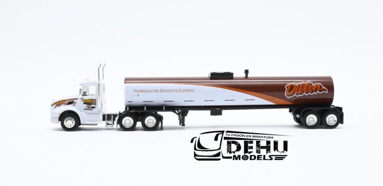 TRPB3021D87-18TNS063 Peterbilt 579 Con Remolque Tanque de Grado Alimenticio Dillon, Blanco - Café (4)