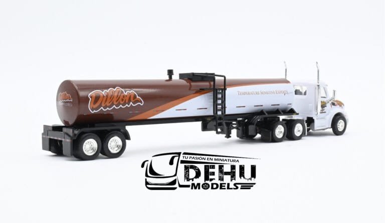 TRPB3021D87-18TNS063 Peterbilt 579 Con Remolque Tanque de Grado Alimenticio Dillon, Blanco - Café (5)