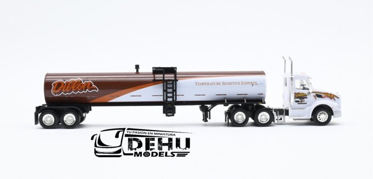 TRPB3021D87-18TNS063 Peterbilt 579 Con Remolque Tanque de Grado Alimenticio Dillon, Blanco - Café (6)