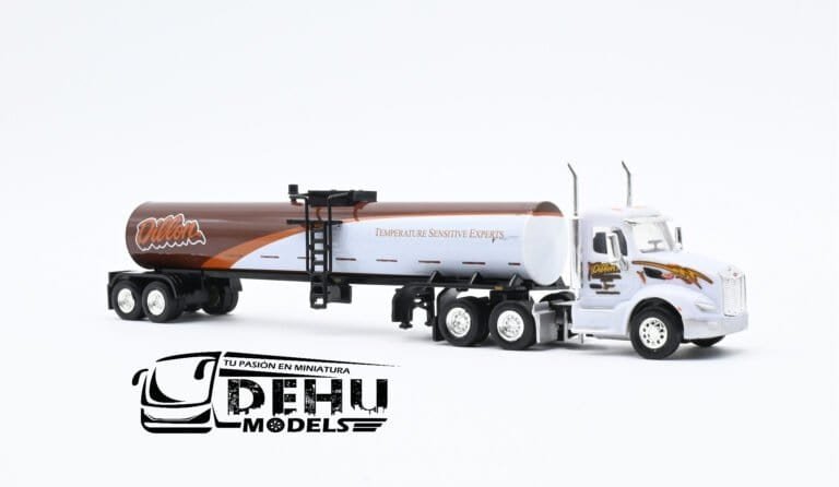 TRPB3021D87-18TNS063 Peterbilt 579 Con Remolque Tanque de Grado Alimenticio Dillon, Blanco - Café (7)