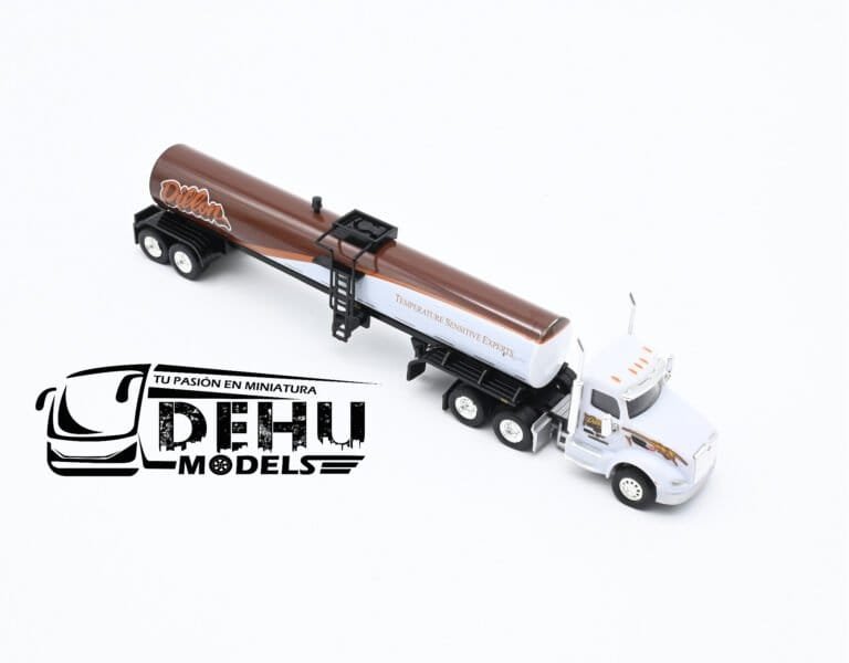 TRPB3021D87-18TNS063 Peterbilt 579 Con Remolque Tanque de Grado Alimenticio Dillon, Blanco - Café (8)