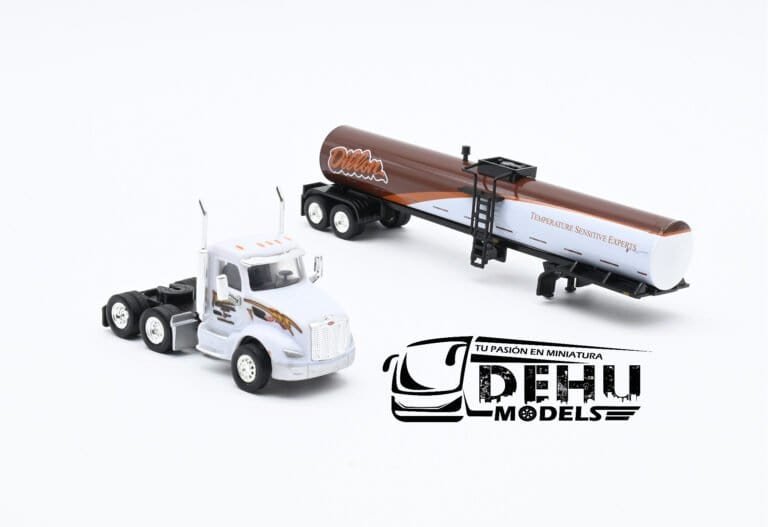 TRPB3021D87-18TNS063 Peterbilt 579 Con Remolque Tanque de Grado Alimenticio Dillon, Blanco - Café (9)