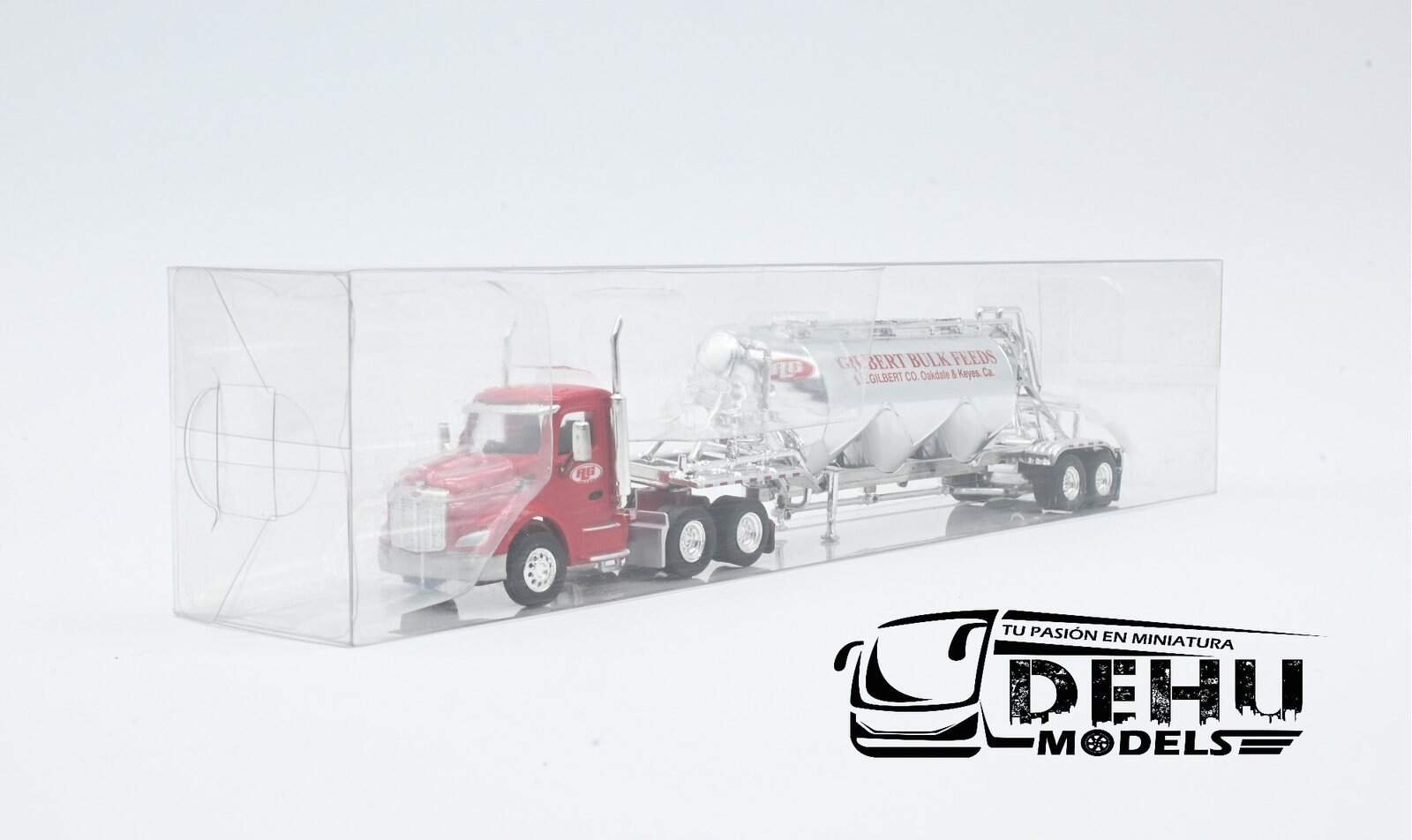 Tráiler a Escala 1/87 Peterbilt 579 Con Remolque Tanque Pneumatic A.L. Gilbert Rojo - Cromo, TRPB3021D87-SPEC005 Truck N Stuff ( Tonkin Replicas) - Imagen 10