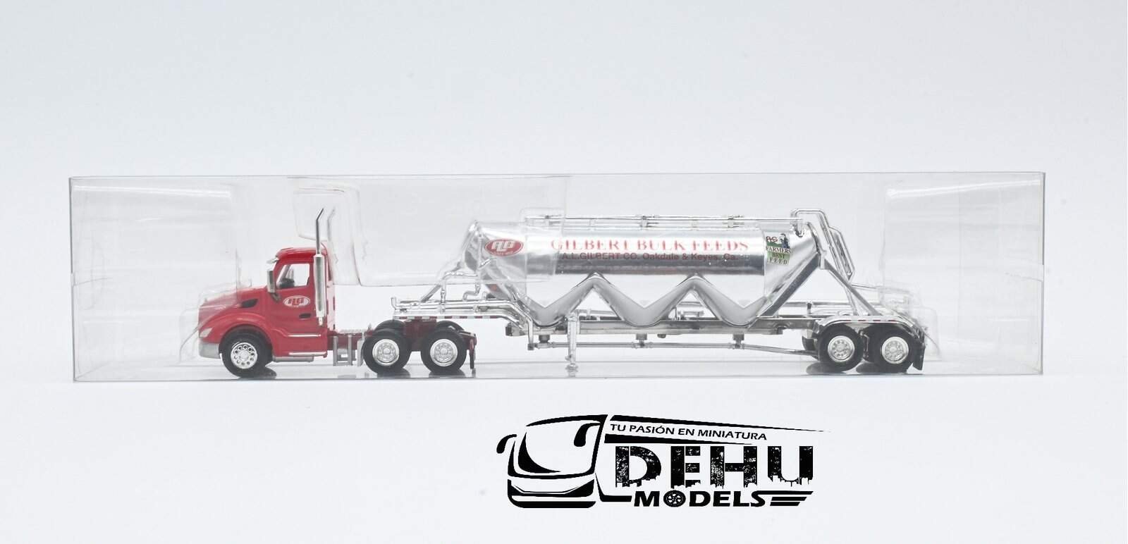 Tráiler a Escala 1/87 Peterbilt 579 Con Remolque Tanque Pneumatic A.L. Gilbert Rojo - Cromo, TRPB3021D87-SPEC005 Truck N Stuff ( Tonkin Replicas) - Imagen 11