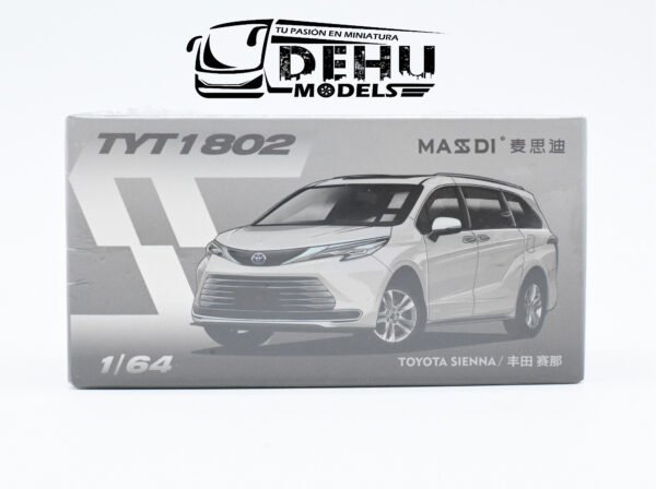 Camioneta a Escala 1/64 Toyota Sienna Gris, TYT1802 Massdi - Imagen 11