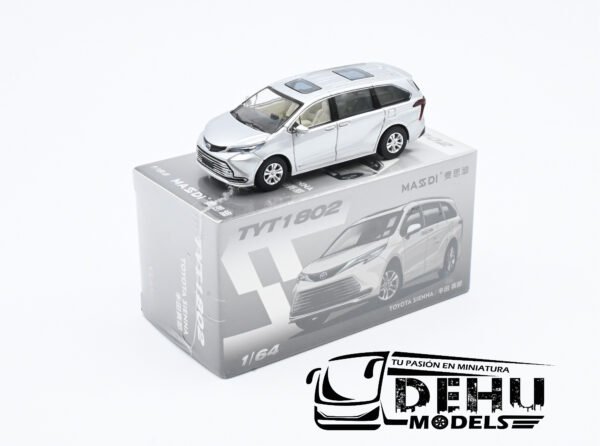 Camioneta a Escala 1/64 Toyota Sienna Gris, TYT1802 Massdi - Imagen 10