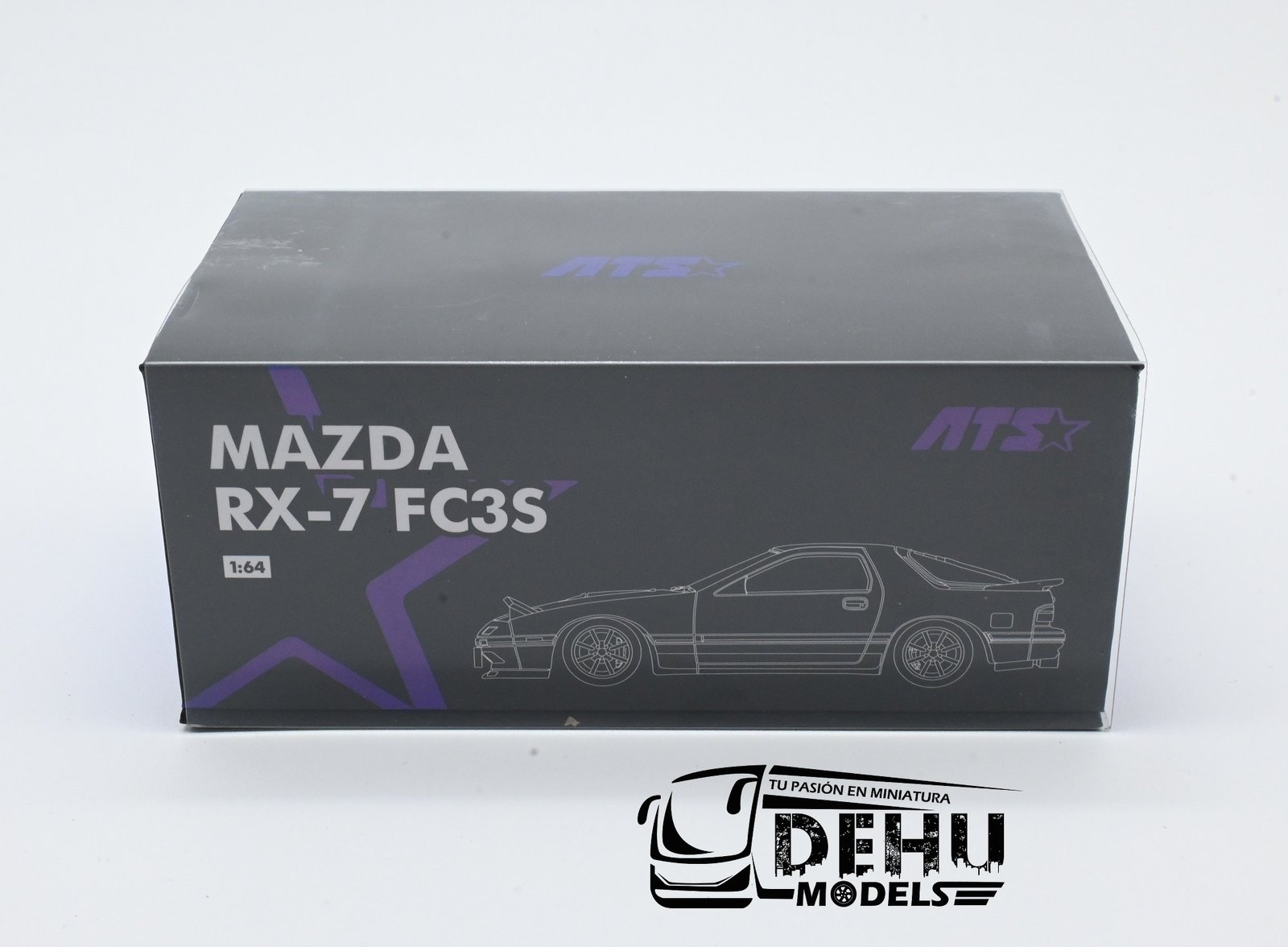 Auto a Escala 1/64 Mazda RX-7 FC3S Blanco, ATS880201 ATS Model - Imagen 13
