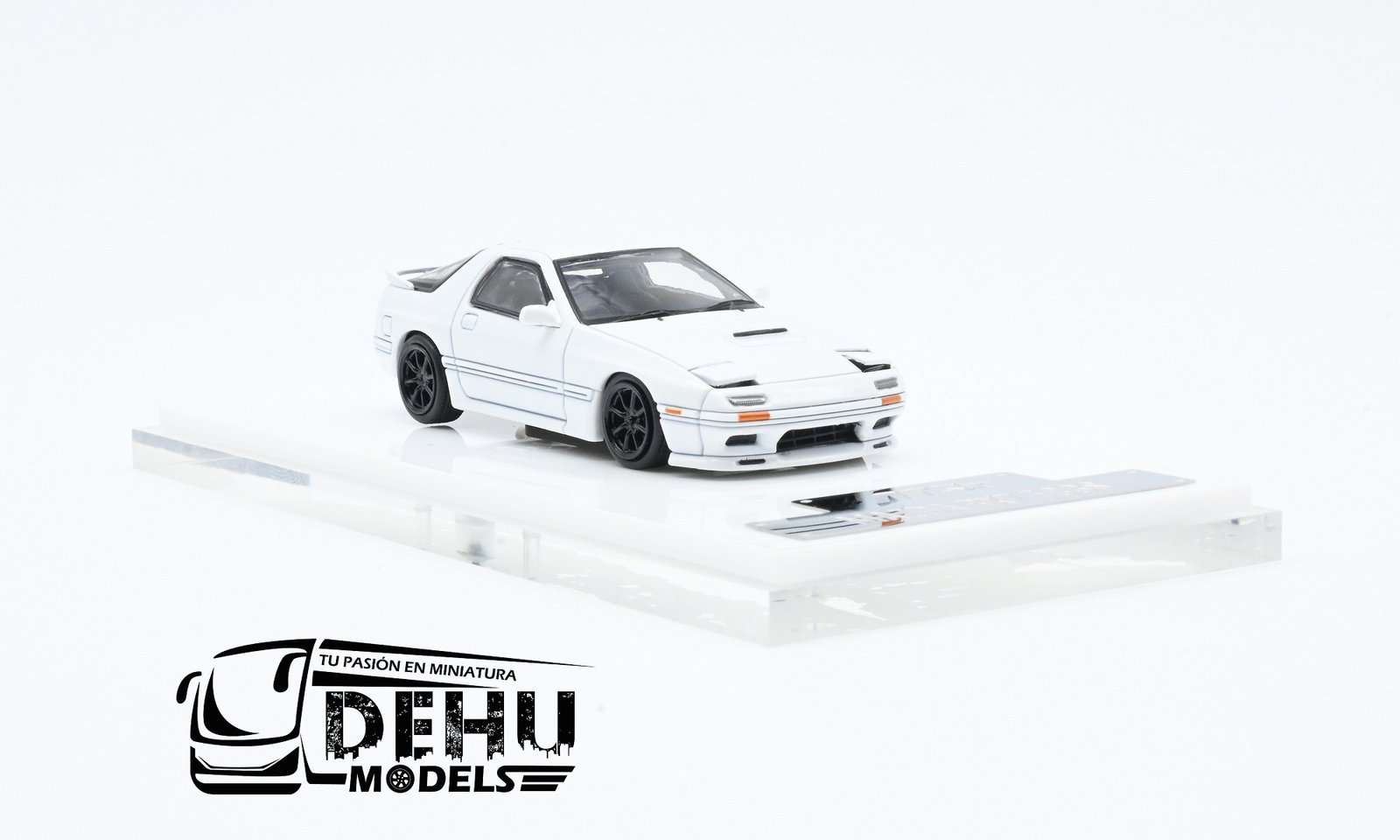 Auto a Escala 1/64 Mazda RX-7 FC3S Blanco, ATS880201 ATS Model - Imagen 3