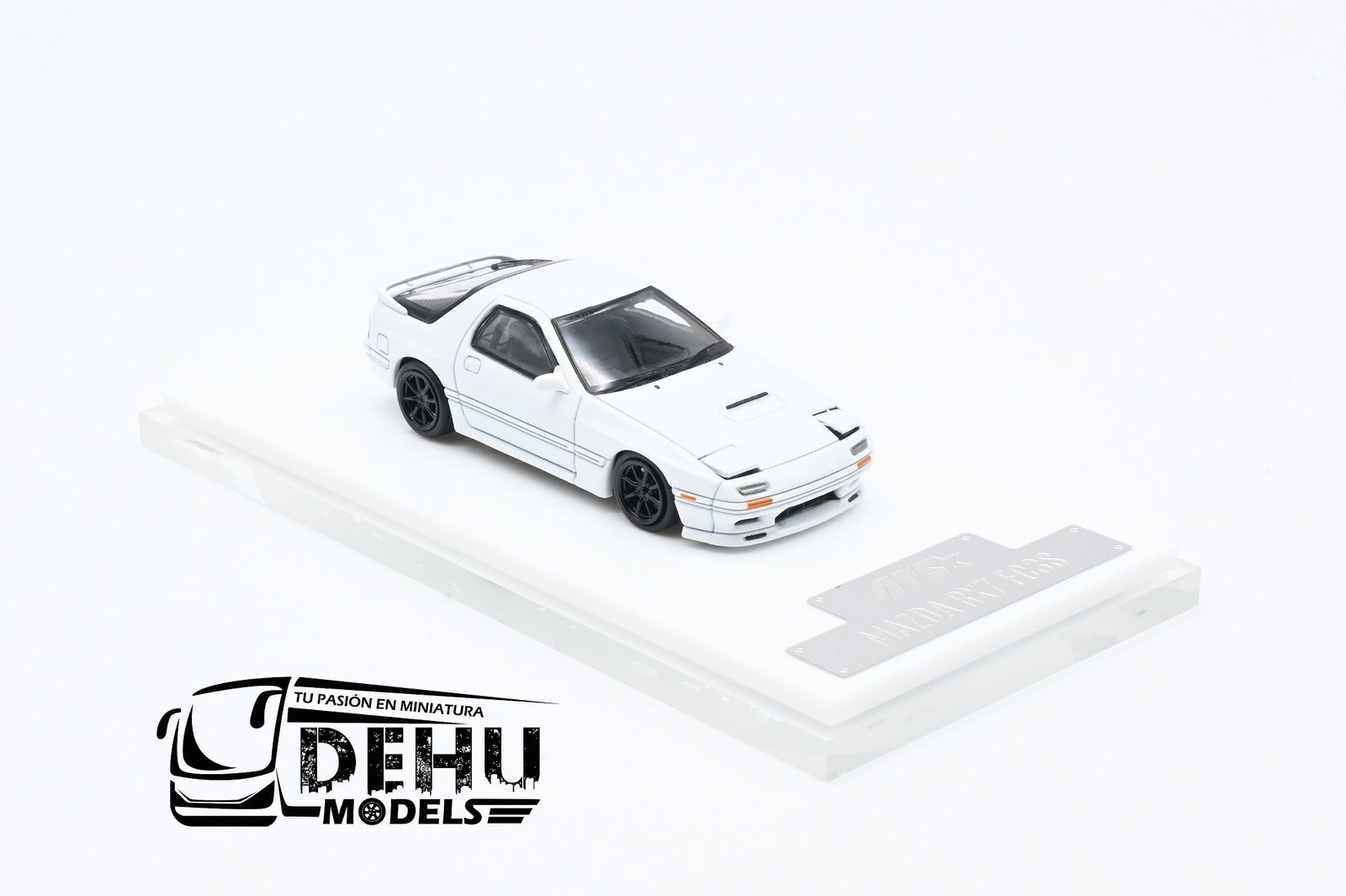 Auto a Escala 1/64 Mazda RX-7 FC3S Blanco, ATS880201 ATS Model - Imagen 2