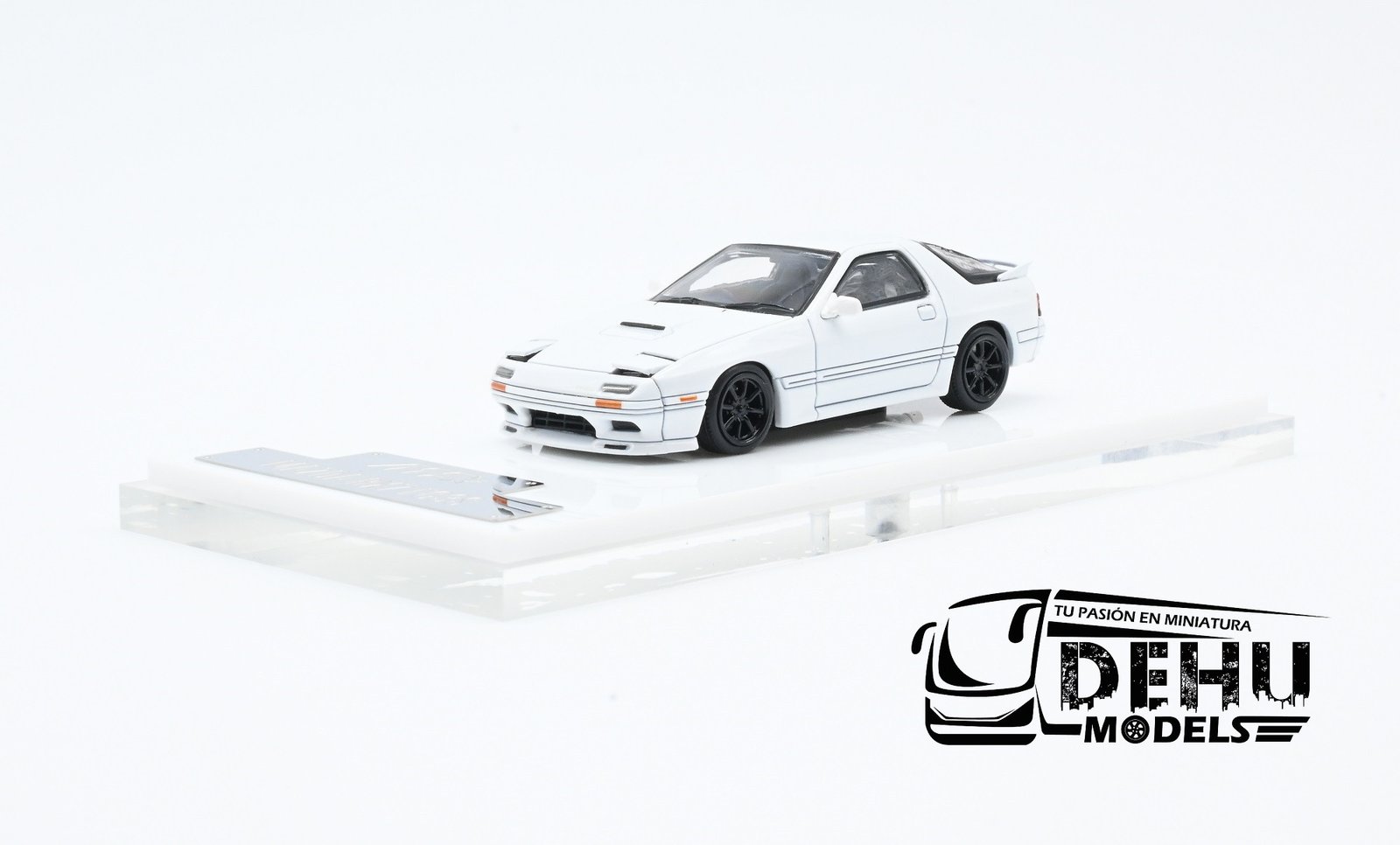 Auto a Escala 1/64 Mazda RX-7 FC3S Blanco, ATS880201 ATS Model