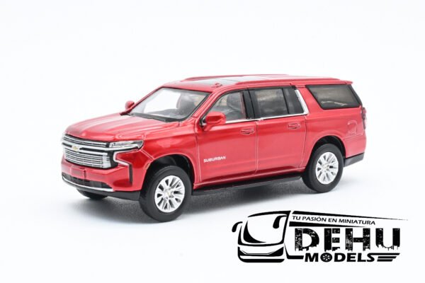 Camioneta a Escala 1/64 Chevrolet Suburban Rojo, CVL1205 Massdi
