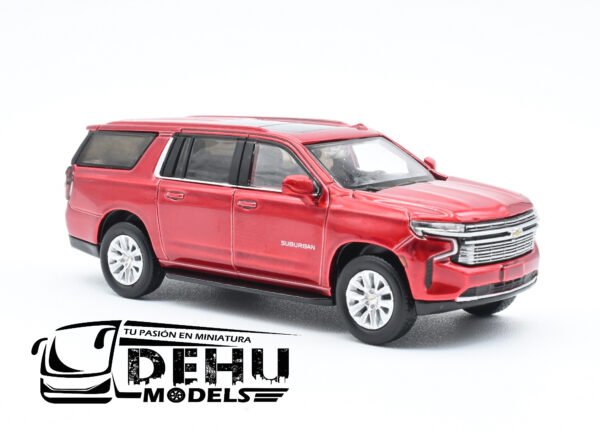 Camioneta a Escala 1/64 Chevrolet Suburban Rojo, CVL1205 Massdi - Imagen 3