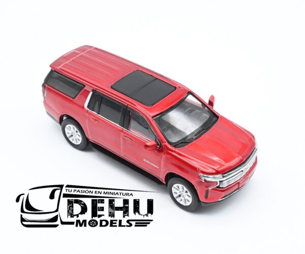 Camioneta a Escala 1/64 Chevrolet Suburban Rojo, CVL1205 Massdi - Imagen 2