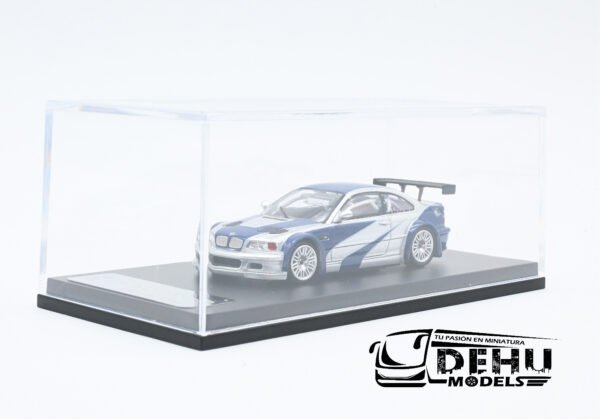 Auto a Escala 1/64 BMW M3E46 GTR Most Wanted Gris-Azul, DCMBMWMOWA DCM Model - Imagen 10