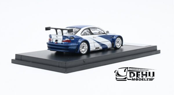 Auto a Escala 1/64 BMW M3E46 GTR Most Wanted Gris-Azul, DCMBMWMOWA DCM Model - Imagen 5