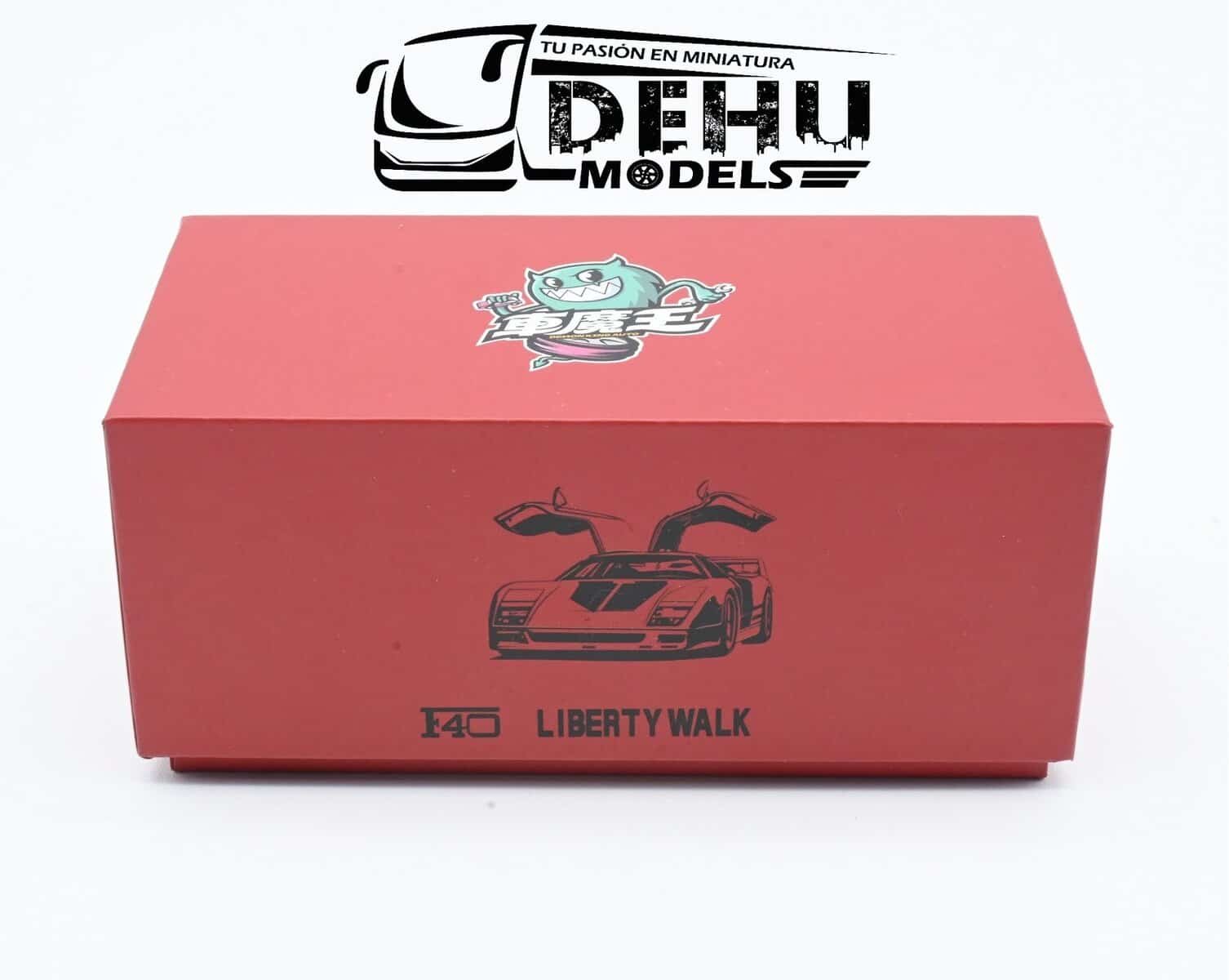 Auto a Escala 1/64 Ferrari F40 Liberty Walk Rojo, DKA-024 DemonKing Auto - Imagen 17