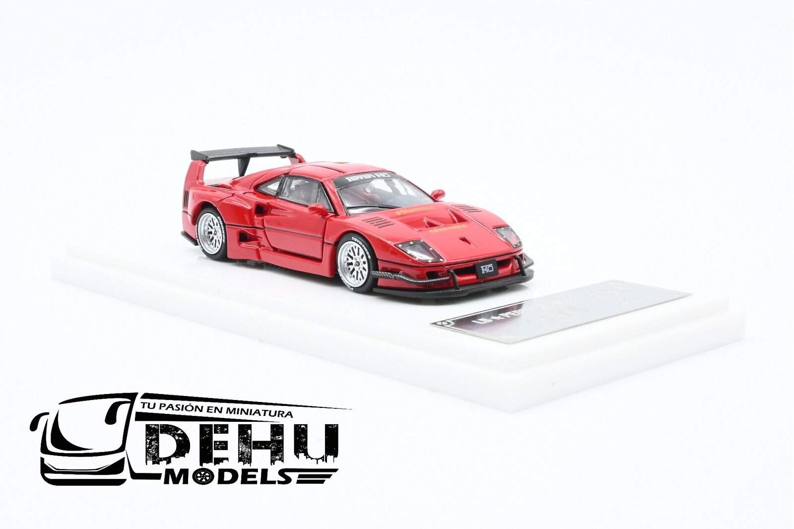 Auto a Escala 1/64 Ferrari F40 Liberty Walk Rojo, DKA-024 DemonKing Auto - Imagen 3