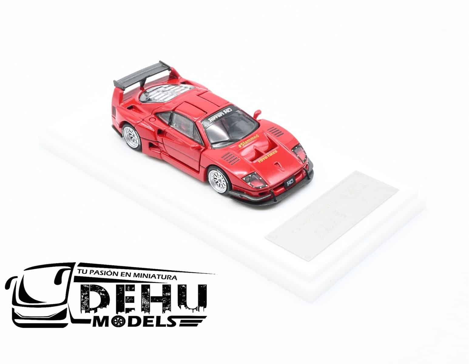 Auto a Escala 1/64 Ferrari F40 Liberty Walk Rojo, DKA-024 DemonKing Auto - Imagen 2